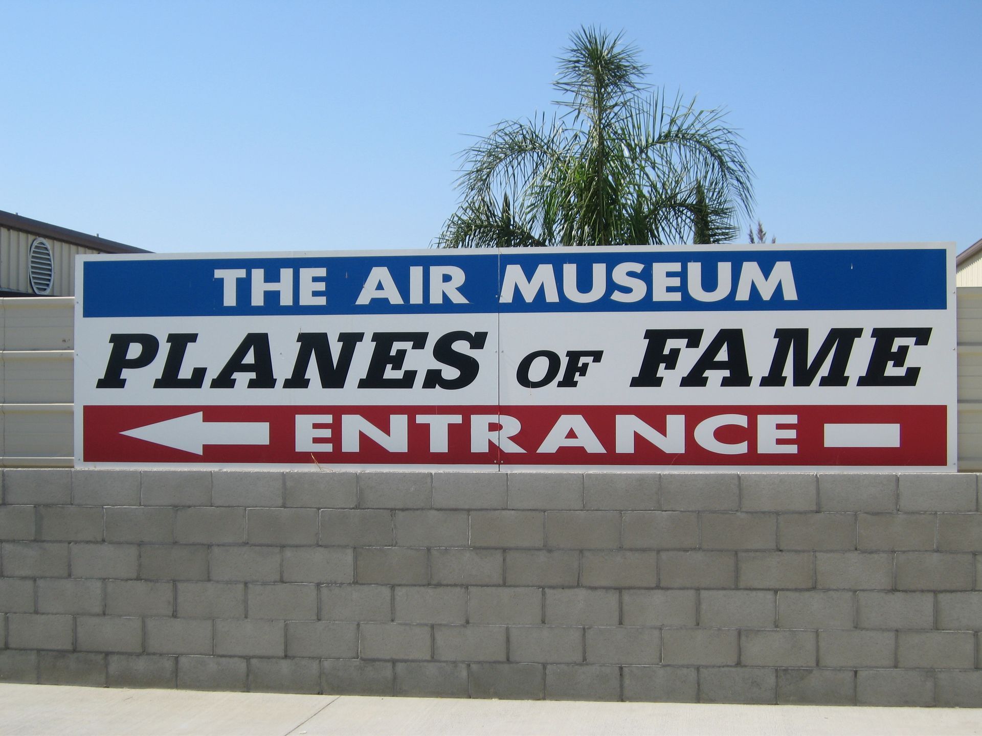 Planes of Fame Air Museum Front Sign